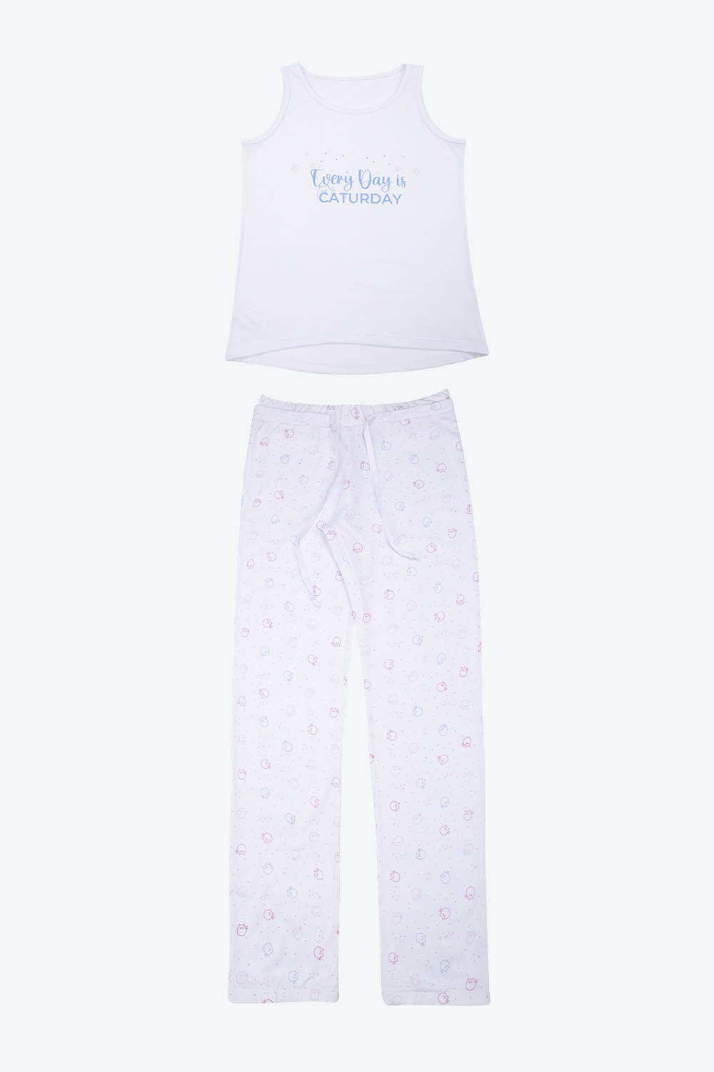 Conjunto pijama para niña de 2 piezas confeccionado en algodón