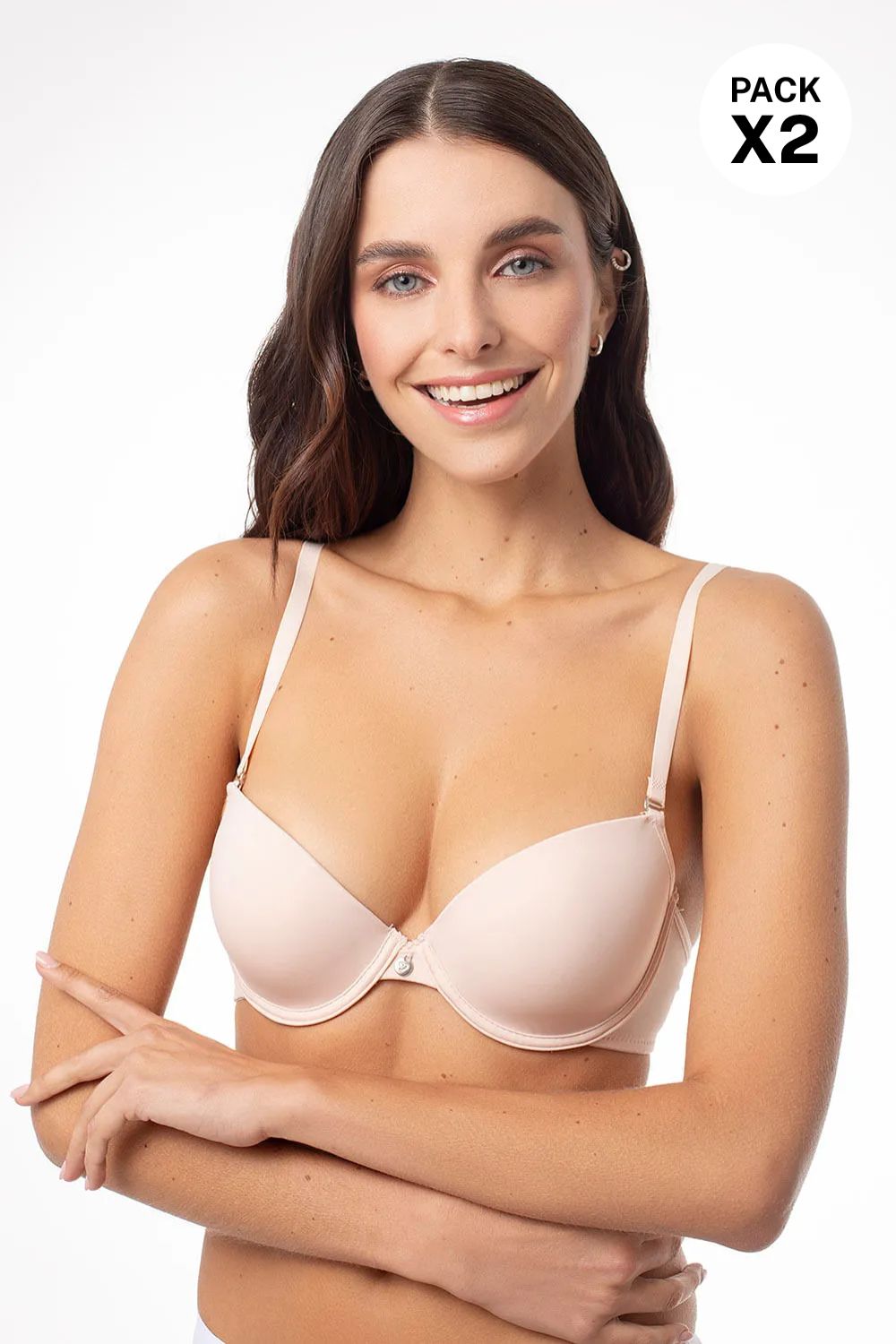 Paquete x2 brasier duo copa tres cuartos