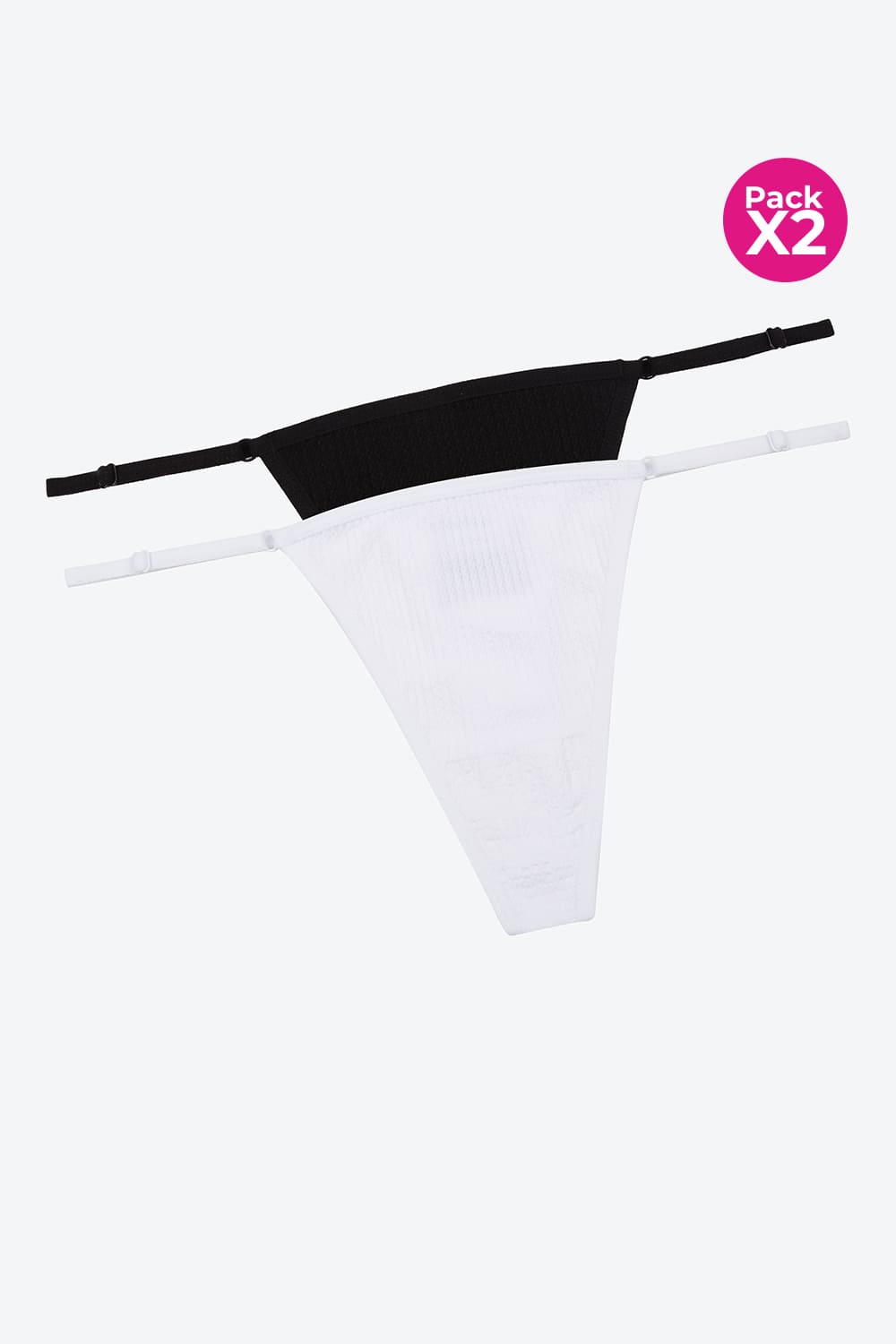 Panty paq x2 seamless brasilera textura espiga