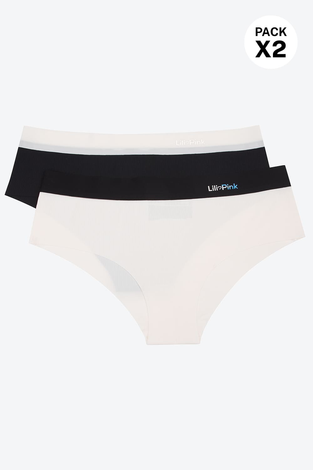 Panty paqx2 hípster en microfibra