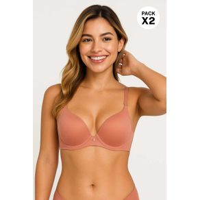 Brasier en microfibra copa 3/4 copa "b" x2 und