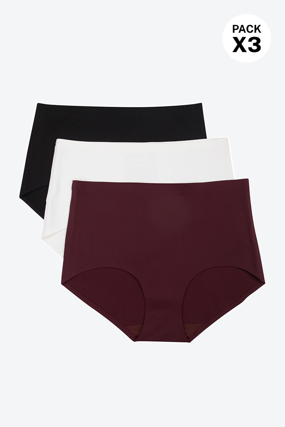 Panty clasico paquete x3 en microfibra