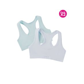 Top para niña con tecnología sin costuras paquete x2