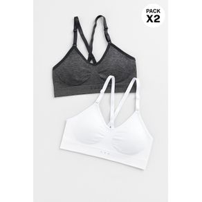 Top junior sin costuras paquete x2