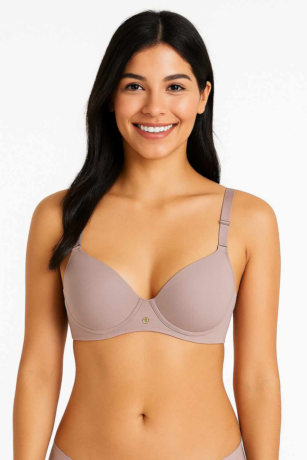 Brasier gold copa "b" 3/4 en microfibra