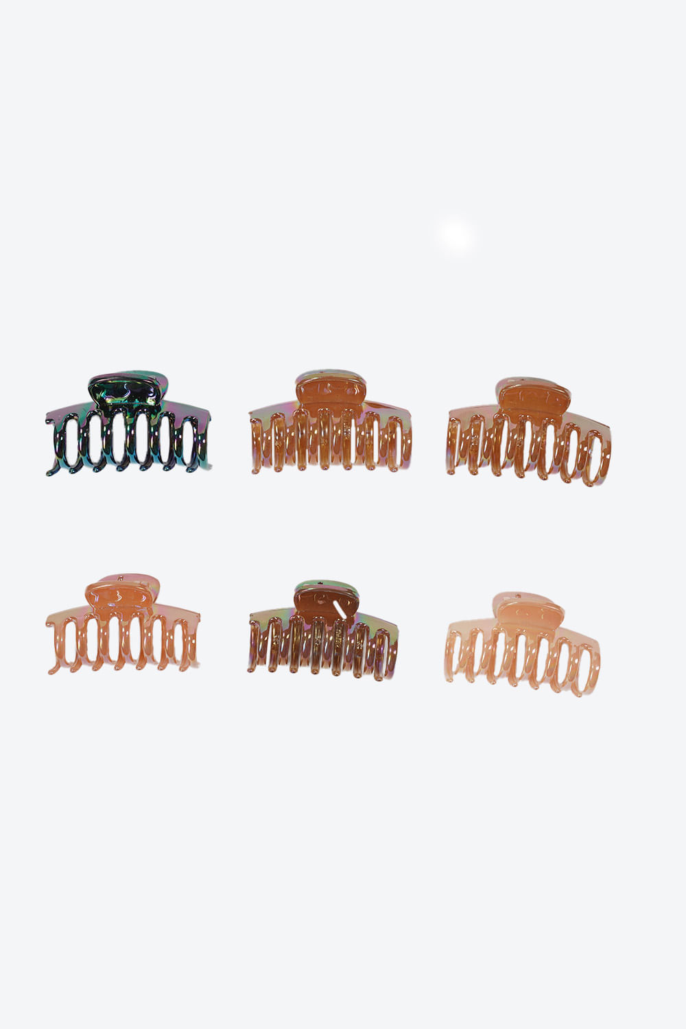 Set de caimanes para el cabello x6 unidades