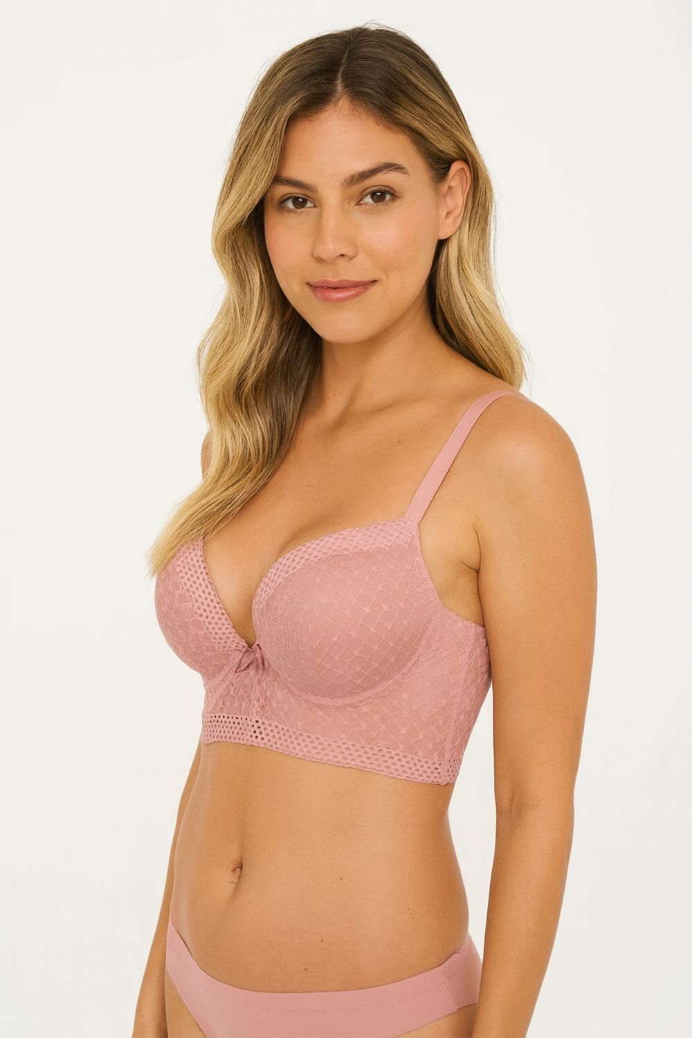 Brasier copa c tipo bustier en encaje