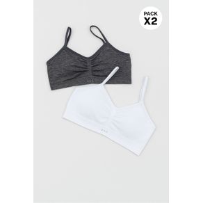 Top para niña sin costuras paquete x2