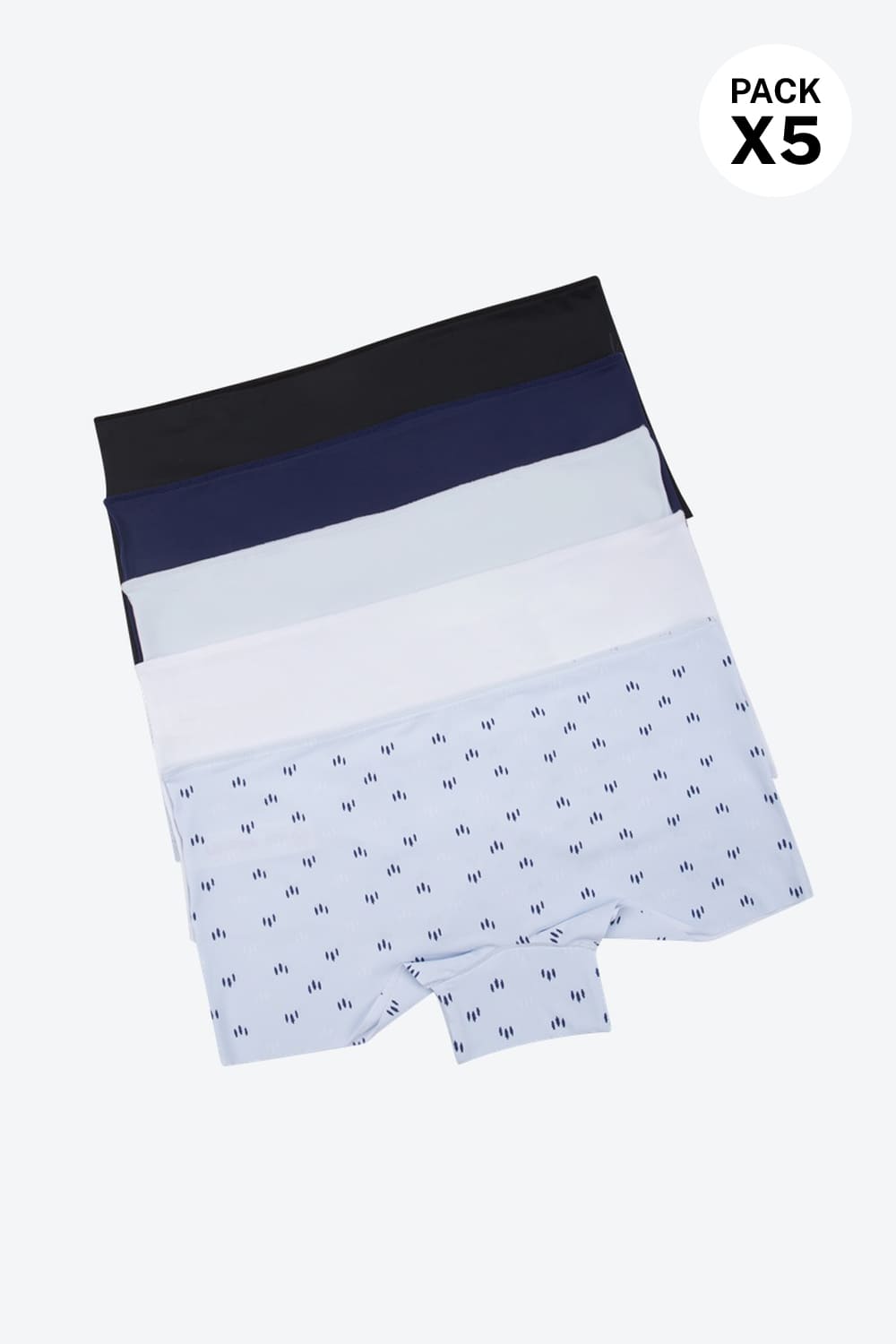 Boxer paquete x5 invisible
