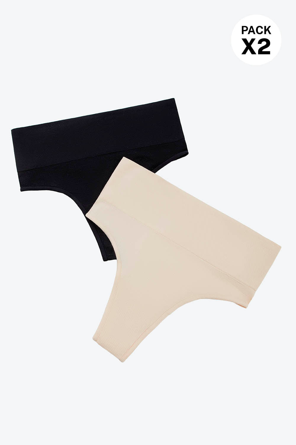 Panty tipo brasilera con tecnologia seamless paquete x2