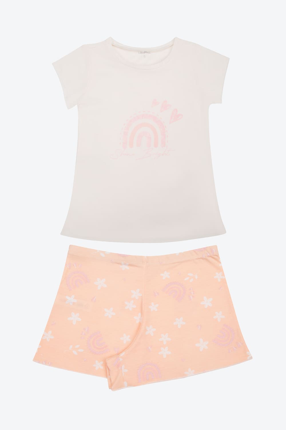 Pijama 2 piezas para niñas en algodón transpirable