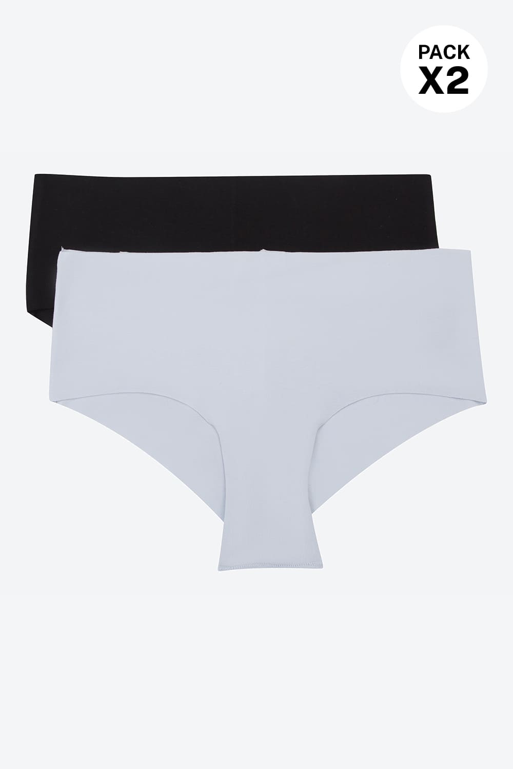 Paquete x2 panty invisible tipo hipster
