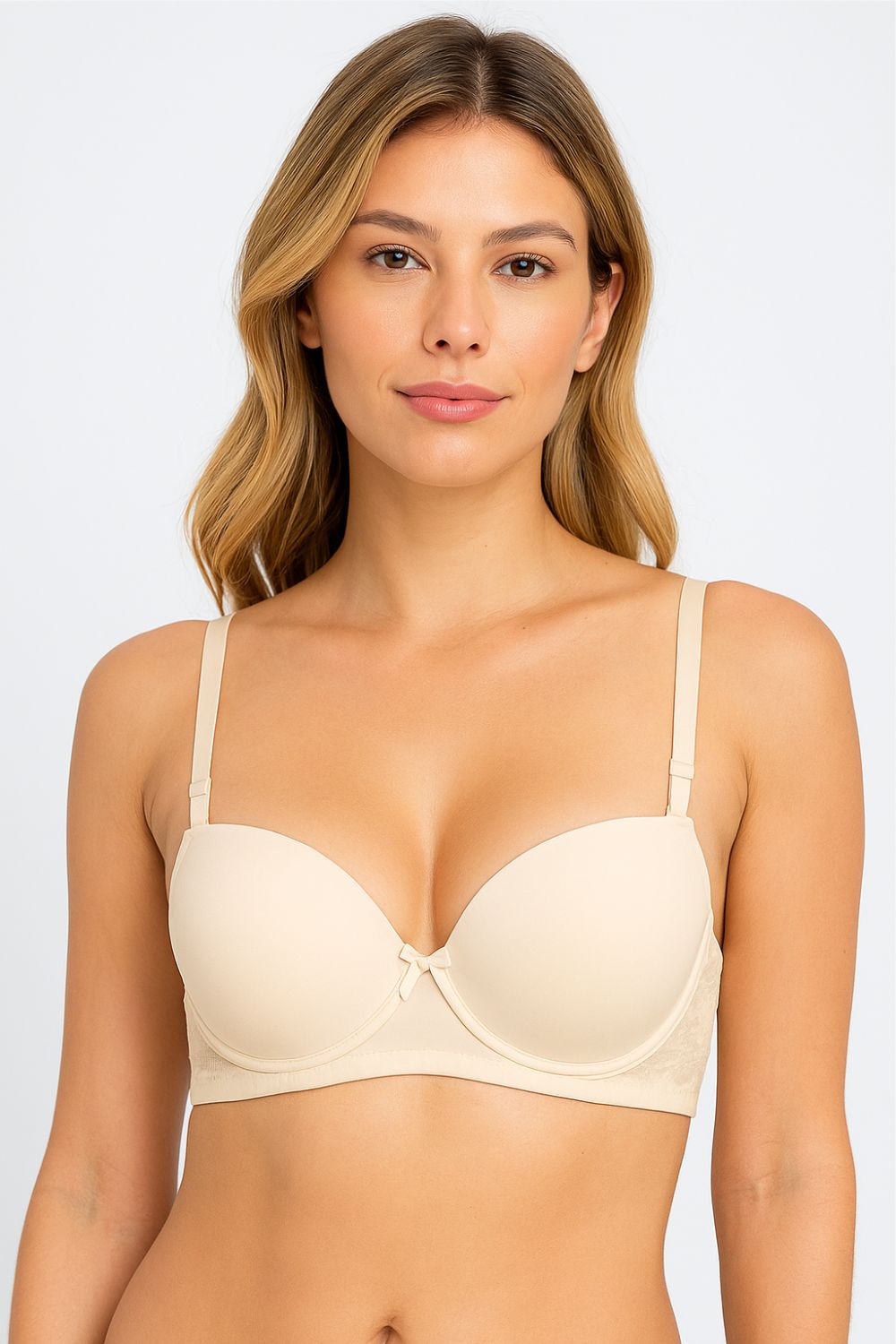 Brasier gold en encaje estilo strapless