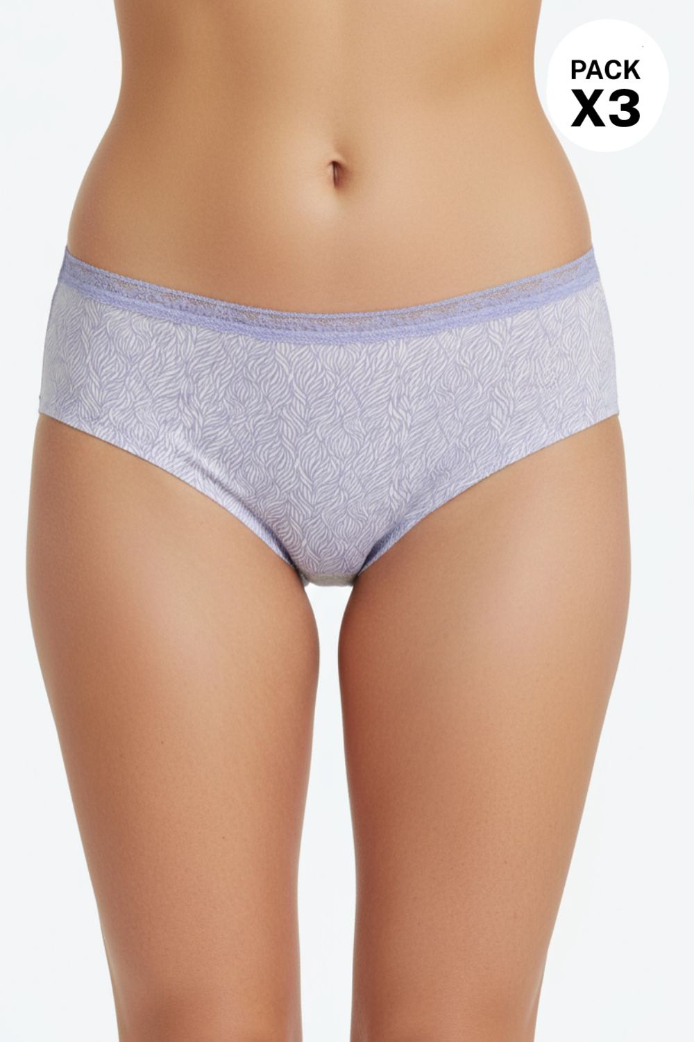 Hipster confeccionado en microfibra paquete x3