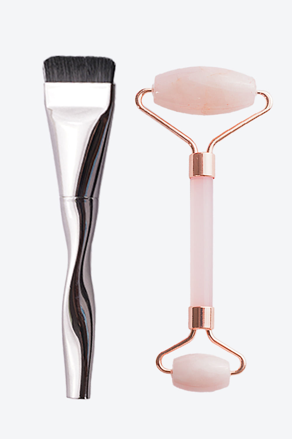 Set brocha + masajeador de cuarzo