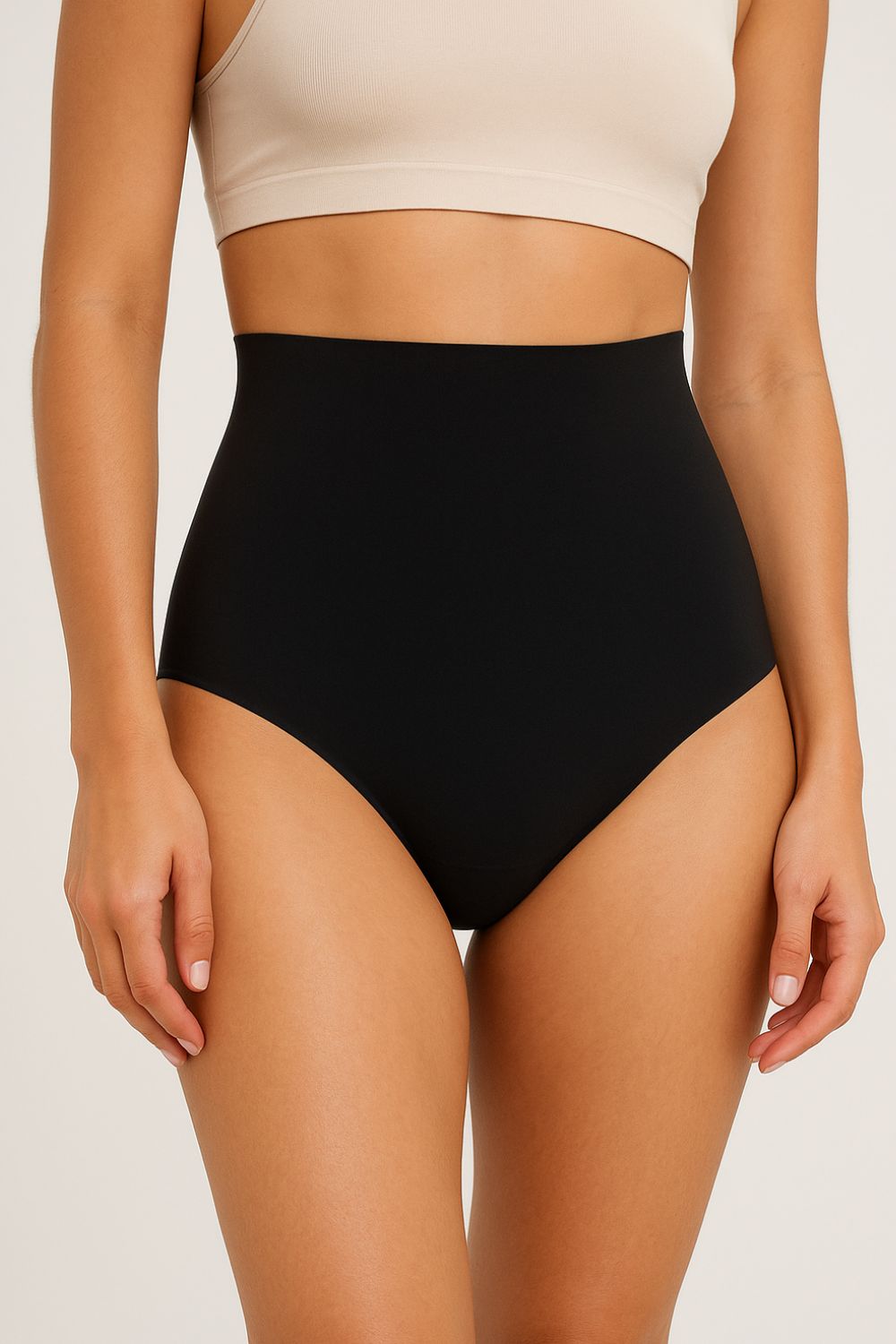 Panty control de abdomen tipo hipster en microfibra