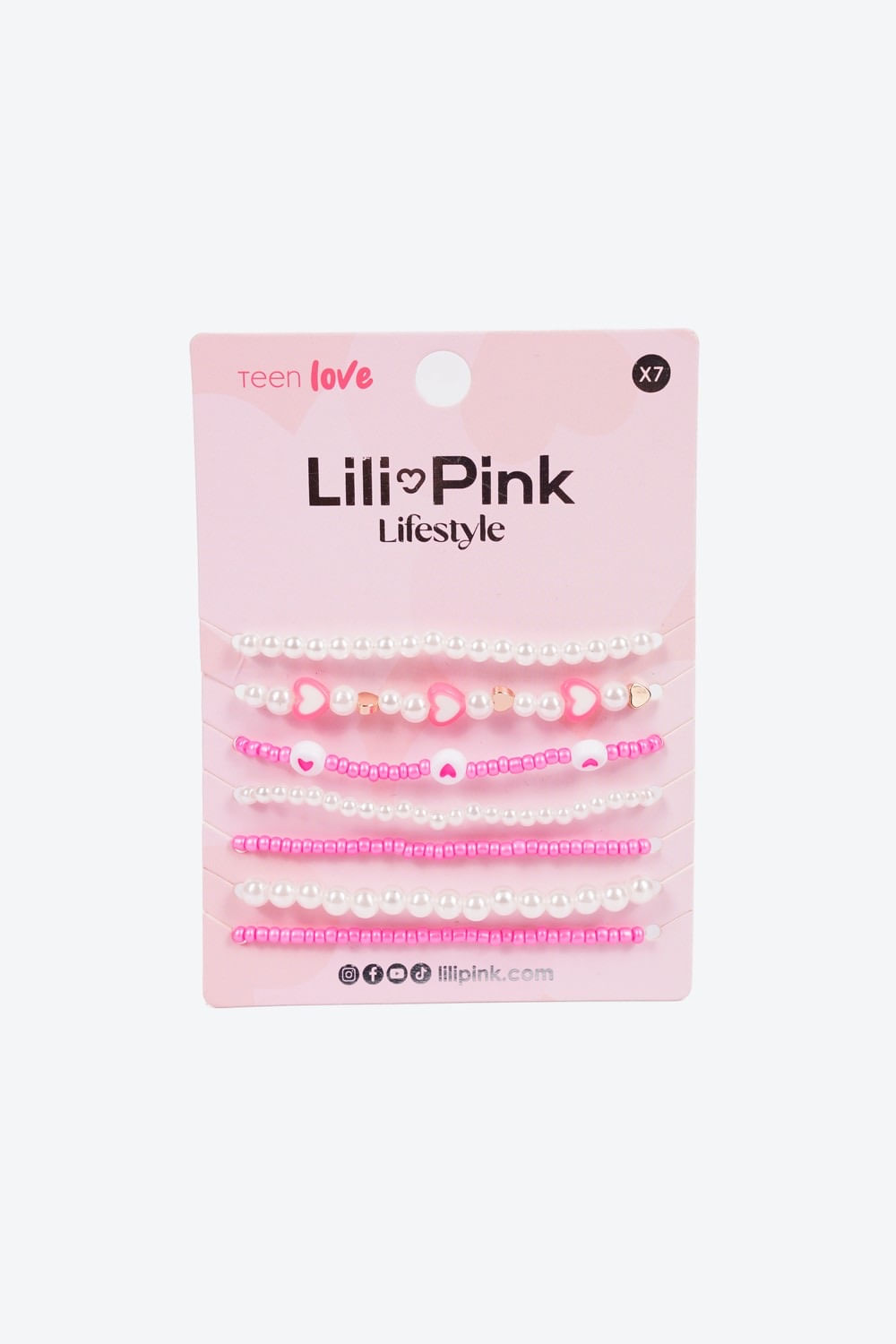 Set x7 unidades pulseras con un toque moderno y alegre