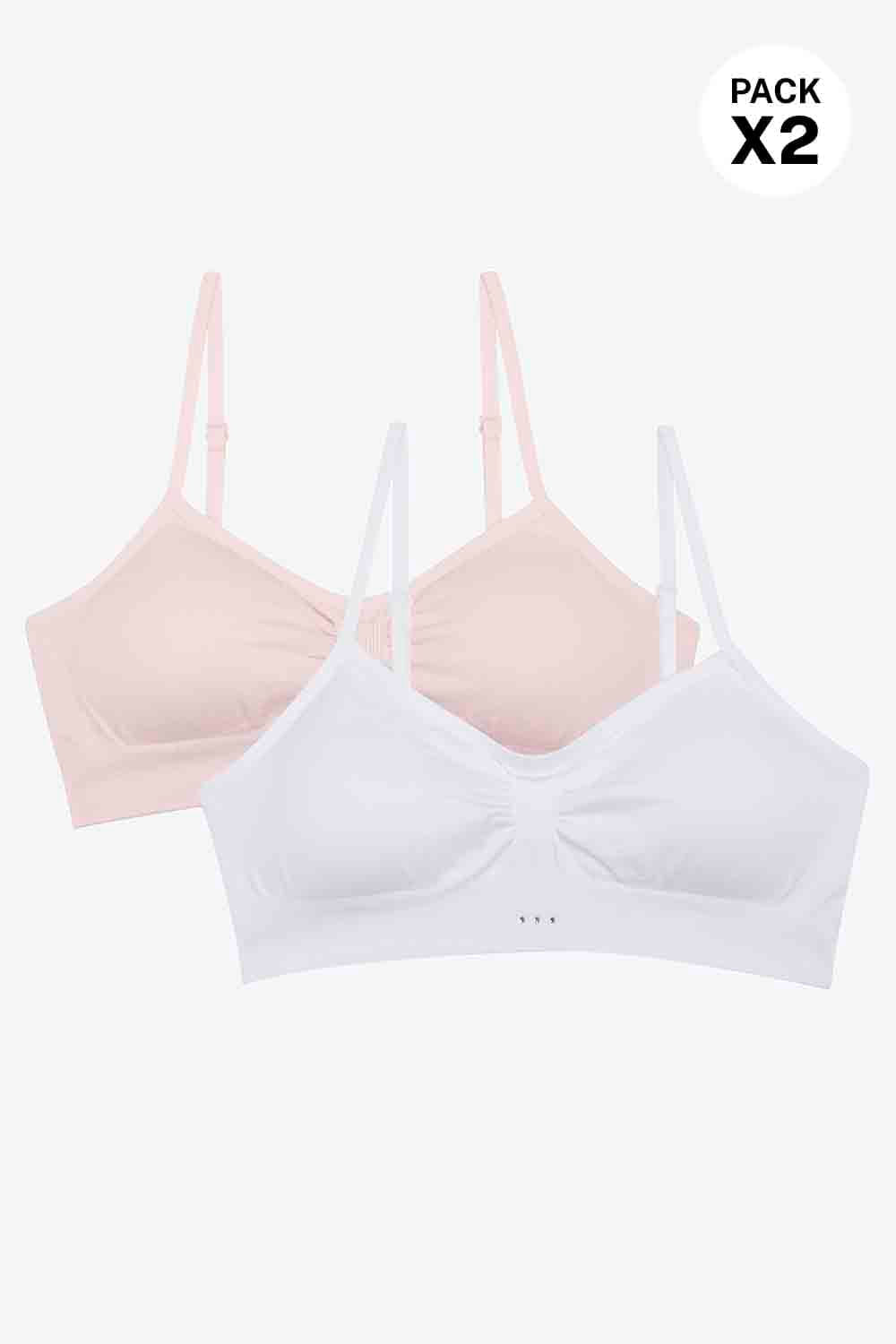 Top seamless para adolescentes paquete x2