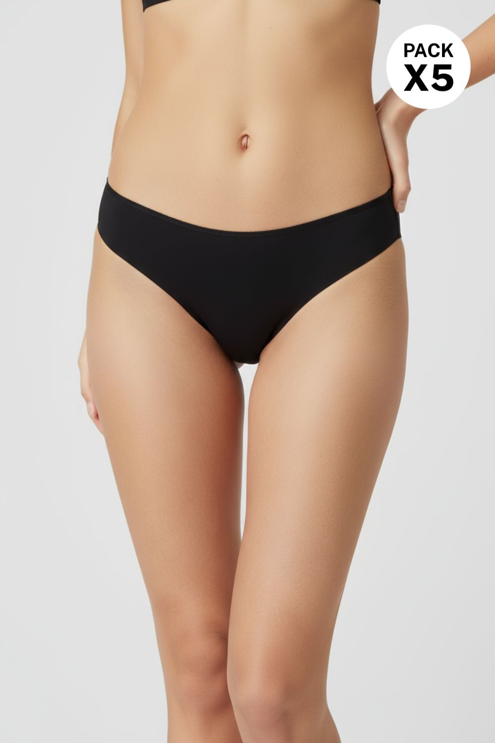 Brasilera confeccionado en microfibra con ajuste perfecto paquete x5