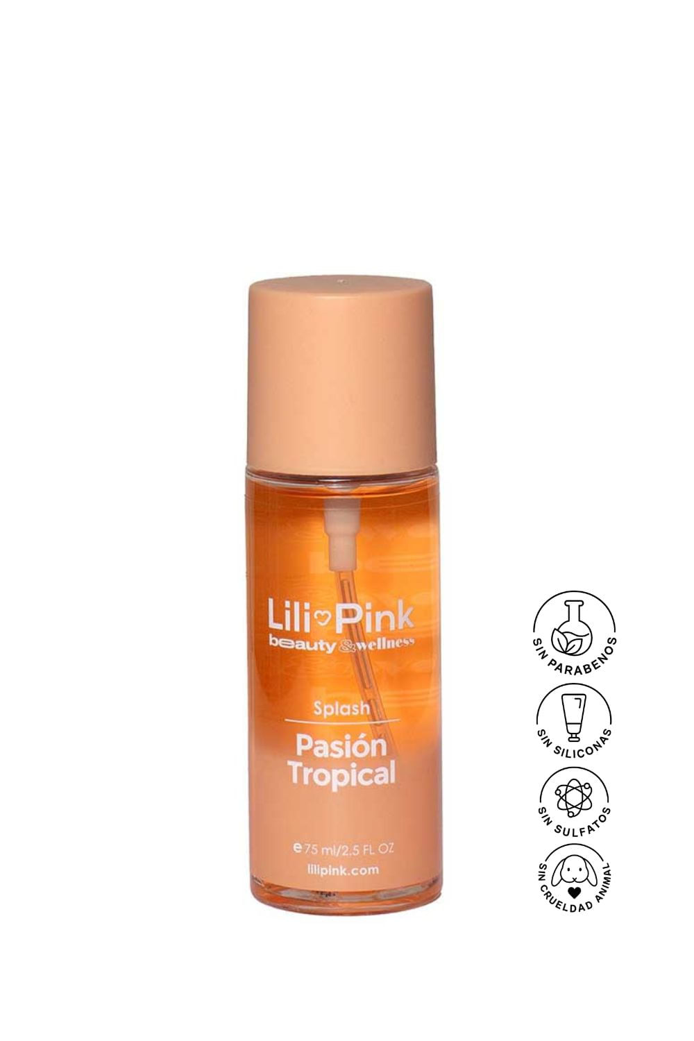 Splash corporal  pasión tropical 75ml