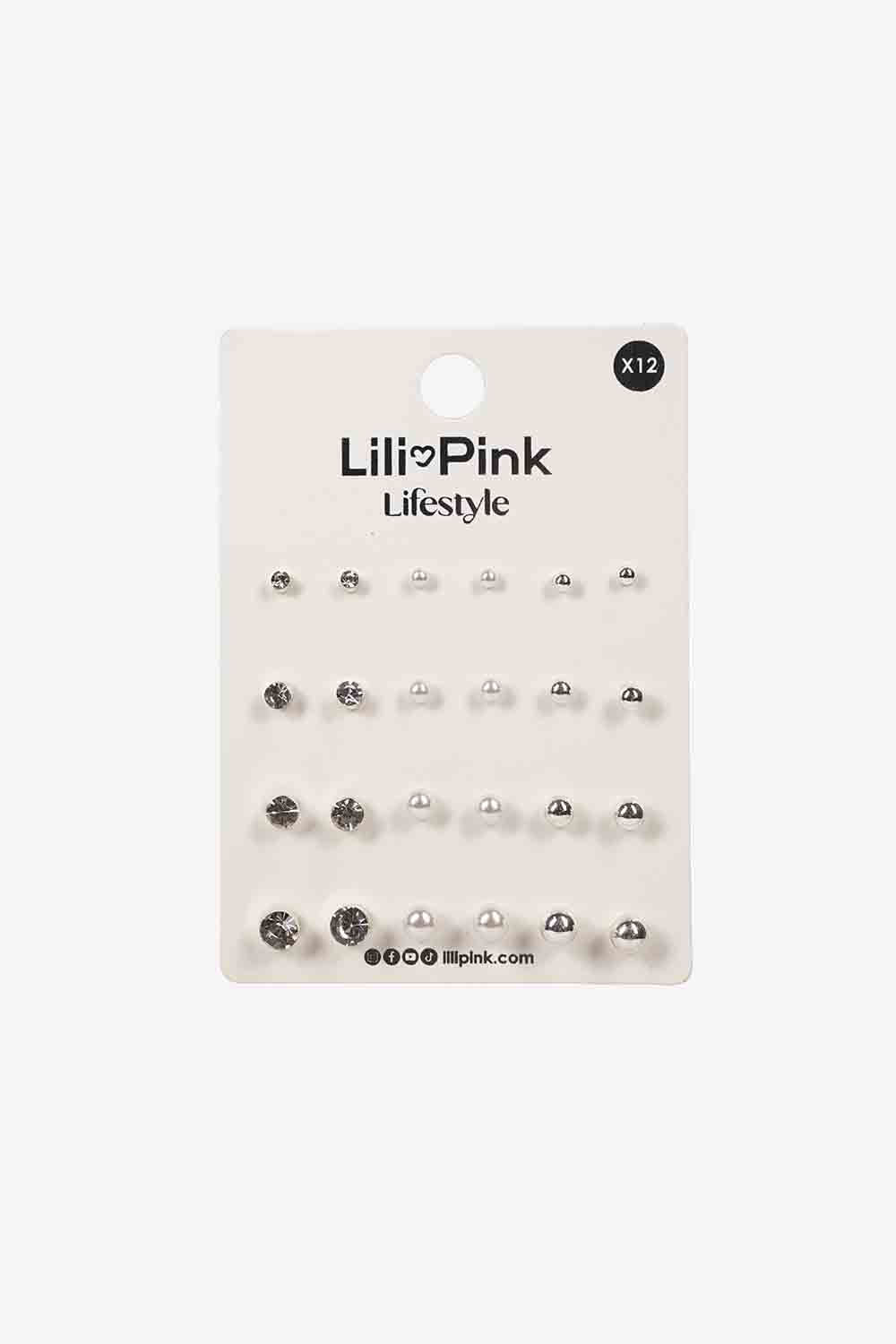 Set aretes basicos x12 unidades