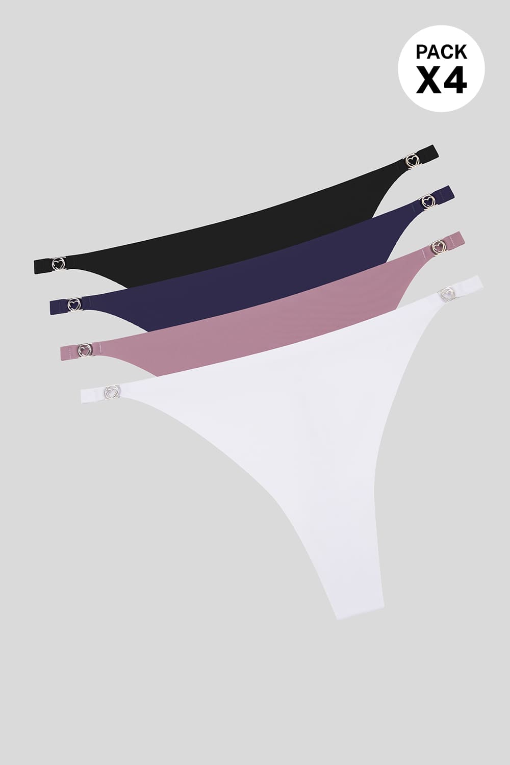 Brasilera en microfibra corte láser paquete x4