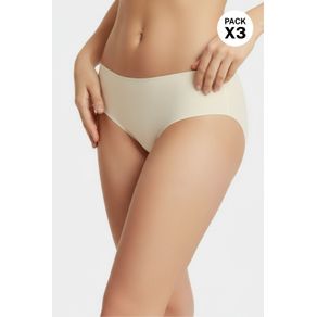 Hipster invisible en microfibra corte a ras paquete x3