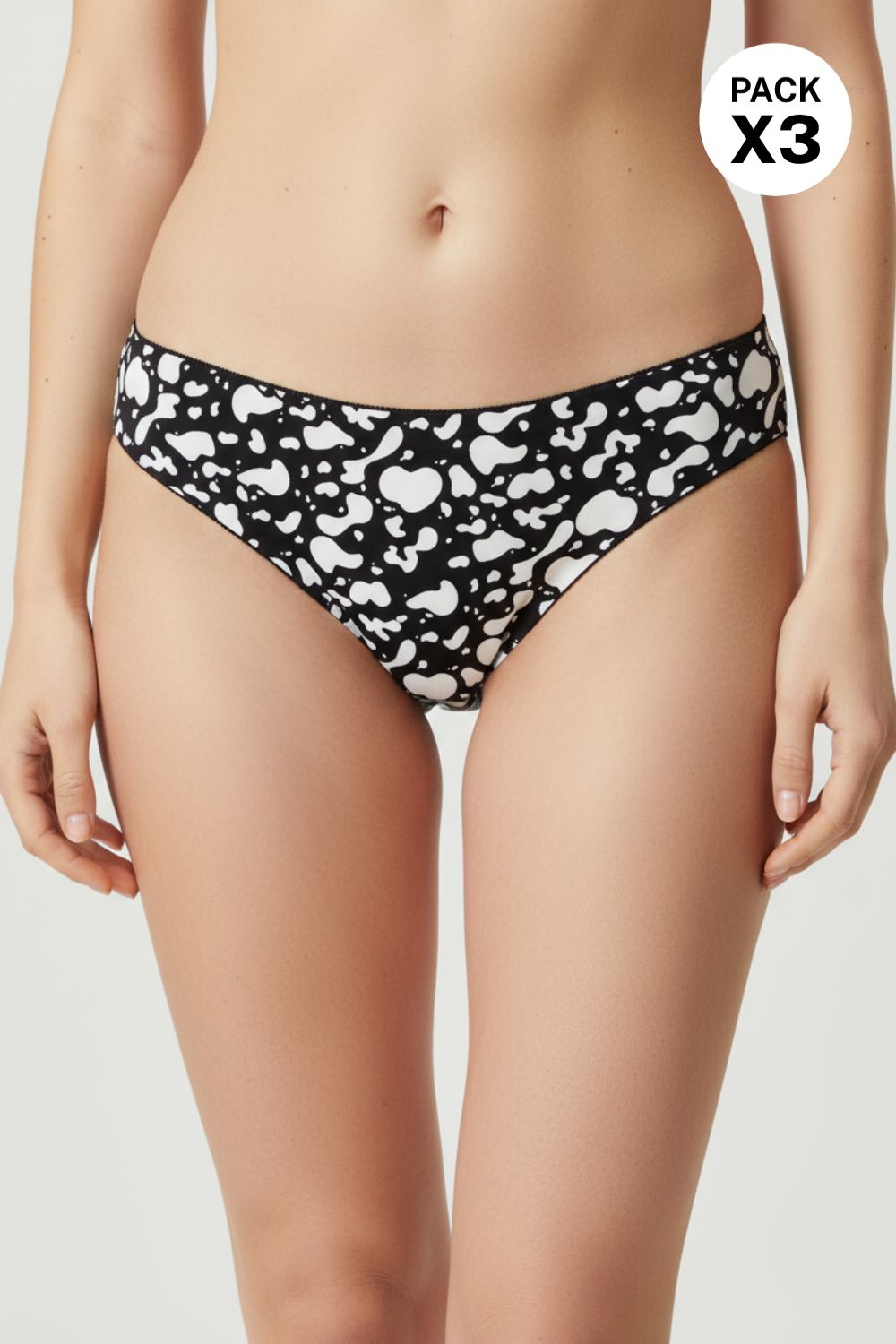 Brasilera invisible confeccionada en microfibra paquete x3