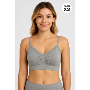 Top comodo sin costuras laterales paquete x3 en seamless