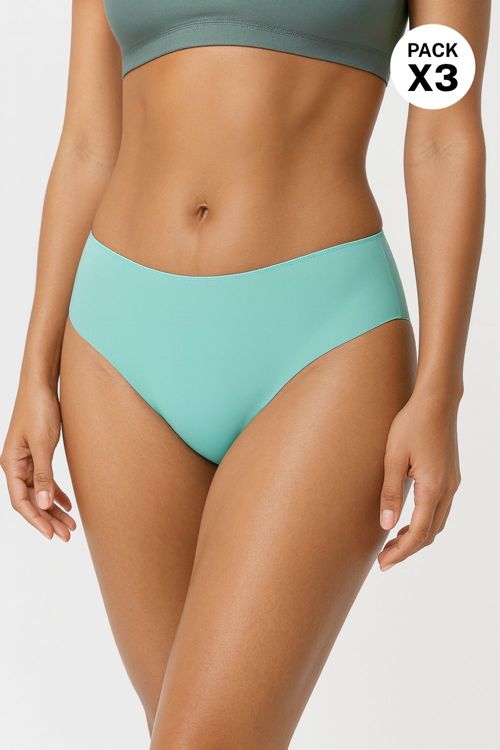 Paquete x3 panty invisible en microfibra