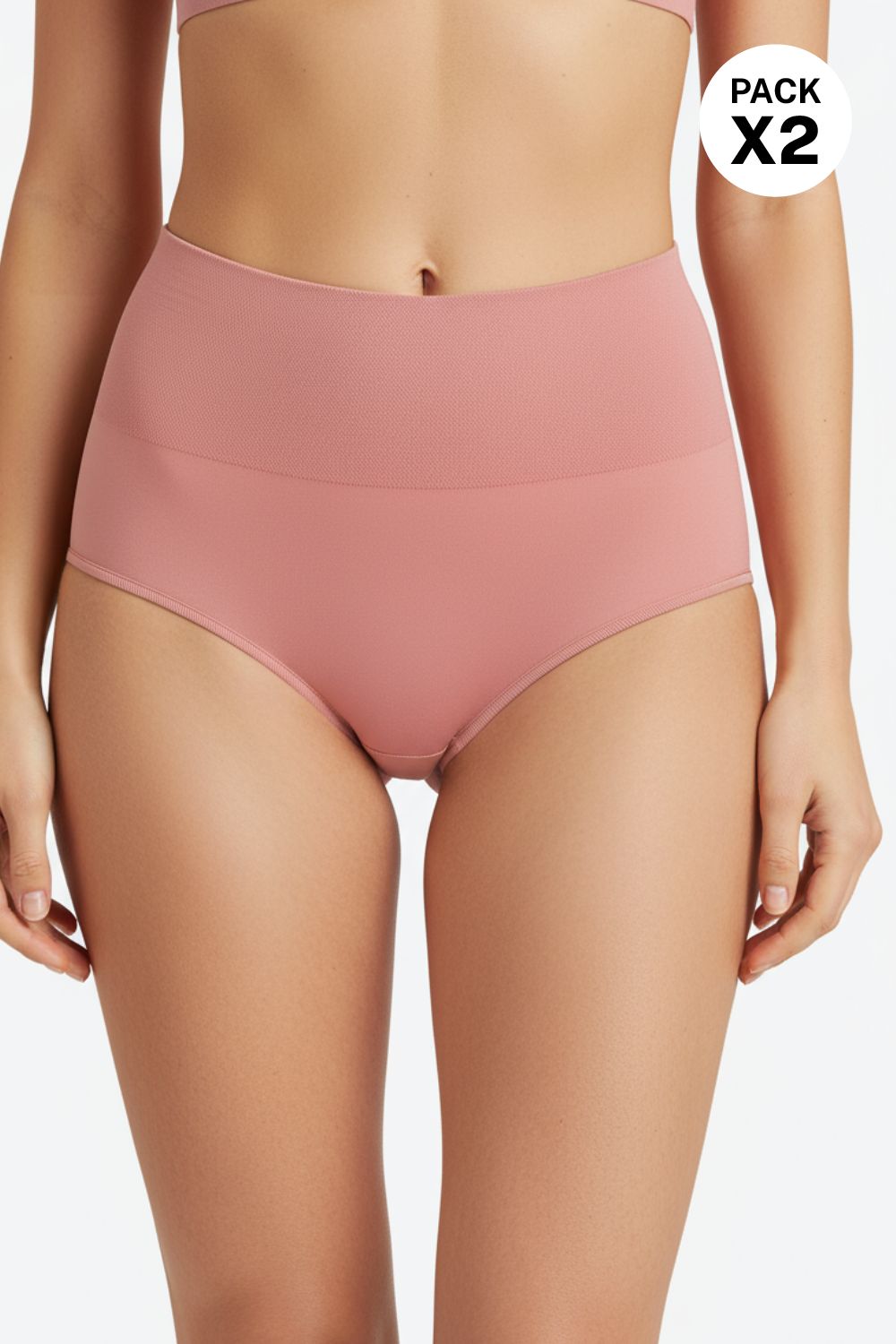 Panty tipo brasilera con tecnologia seamless paquete x2