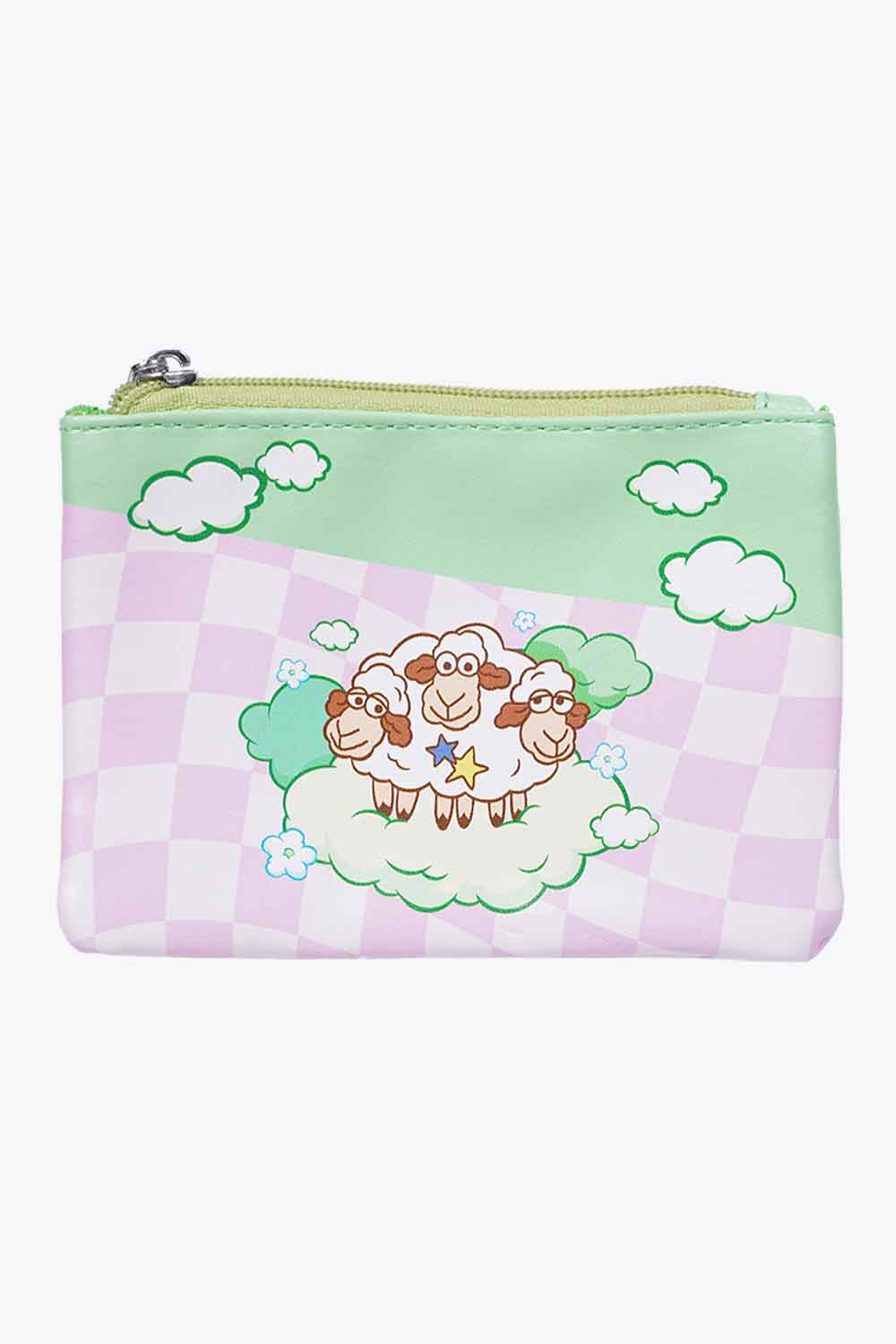 Mini billetera con estampado moderno