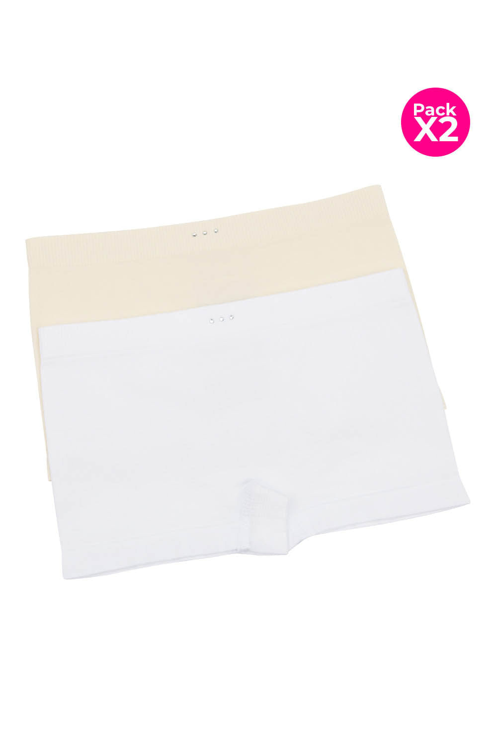 Panty tipo bóxer para niña tecnologia seamless paquete x2