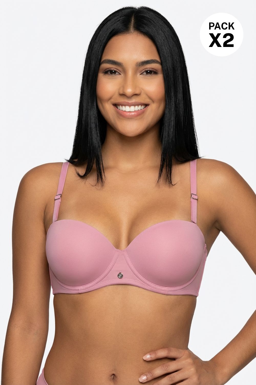 Brasier copas tipo "b" en microfibra paquete x2