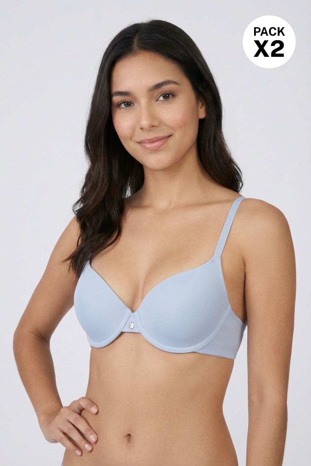 Brasier paquete x2 confeccionado en microfibra