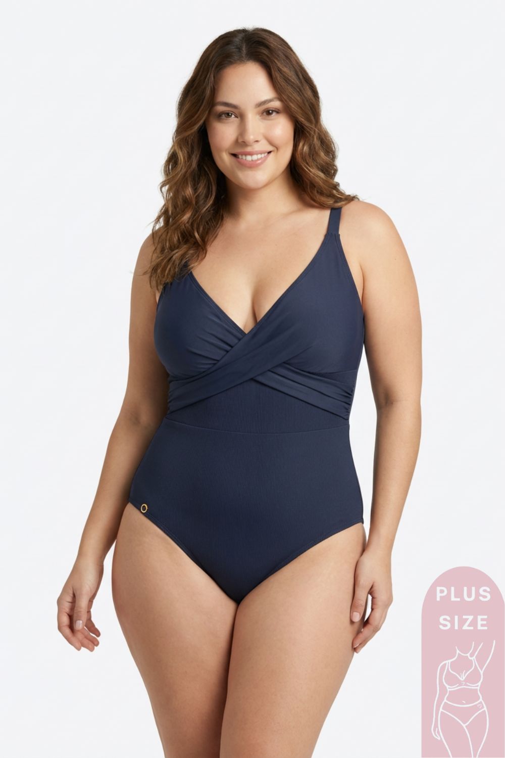 Vestido de baño enterizo con material en microfibra
