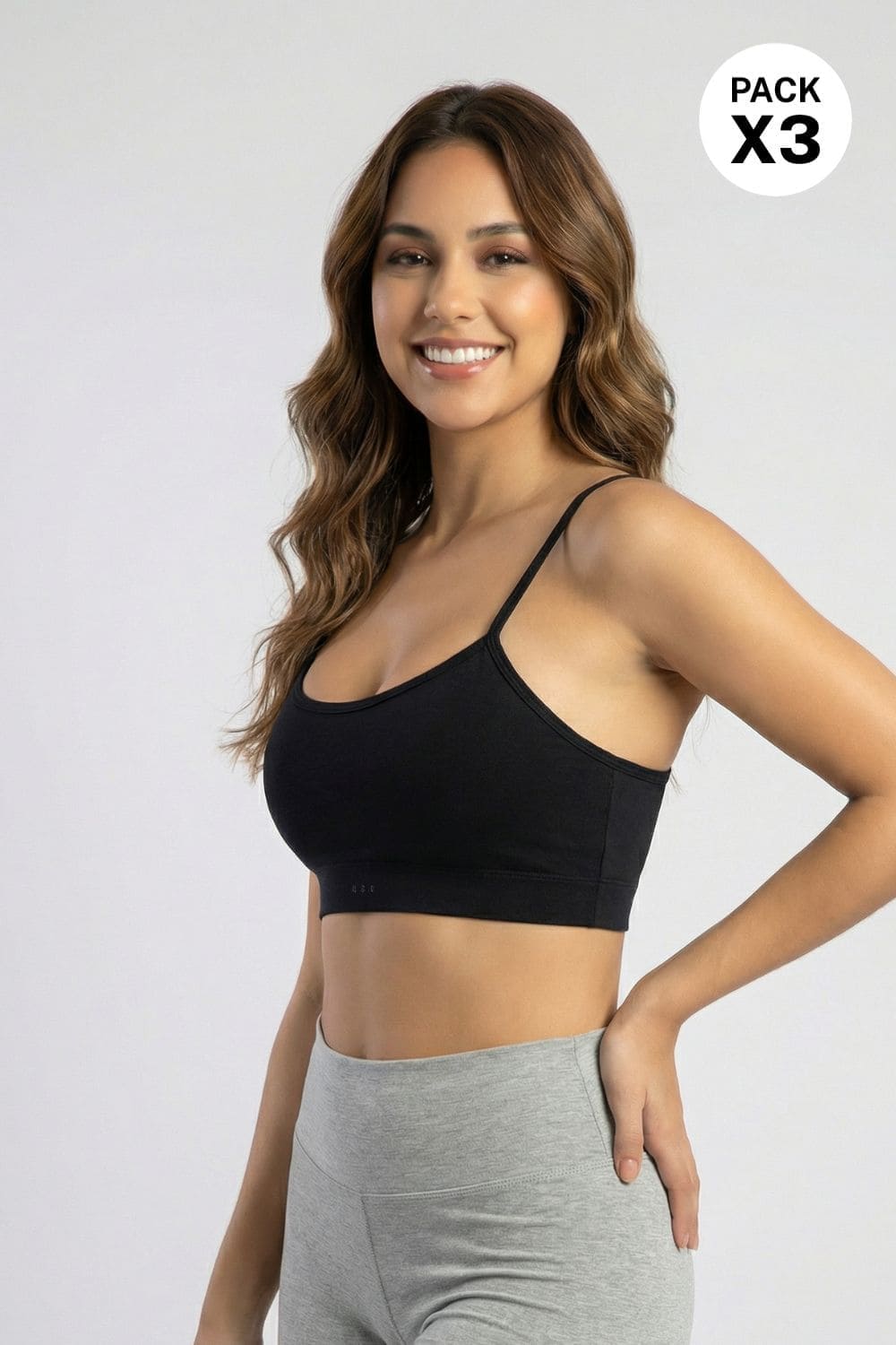 Top seamless sin costuras laterales paquete x3
